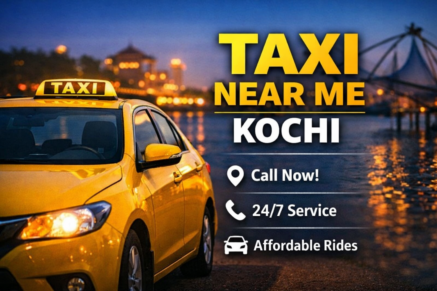 Taxi Near Me Kochi Airport 24x7