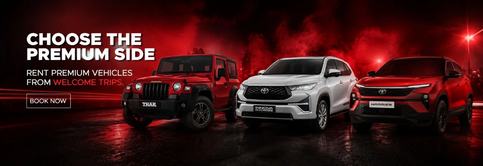 Choose the Premium Vehicle from Welcome Trips