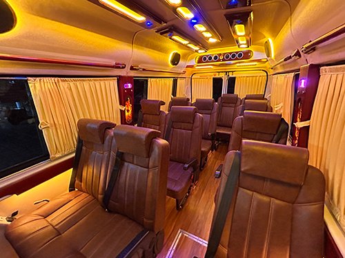 12 seater premium tempo traveller in kerala